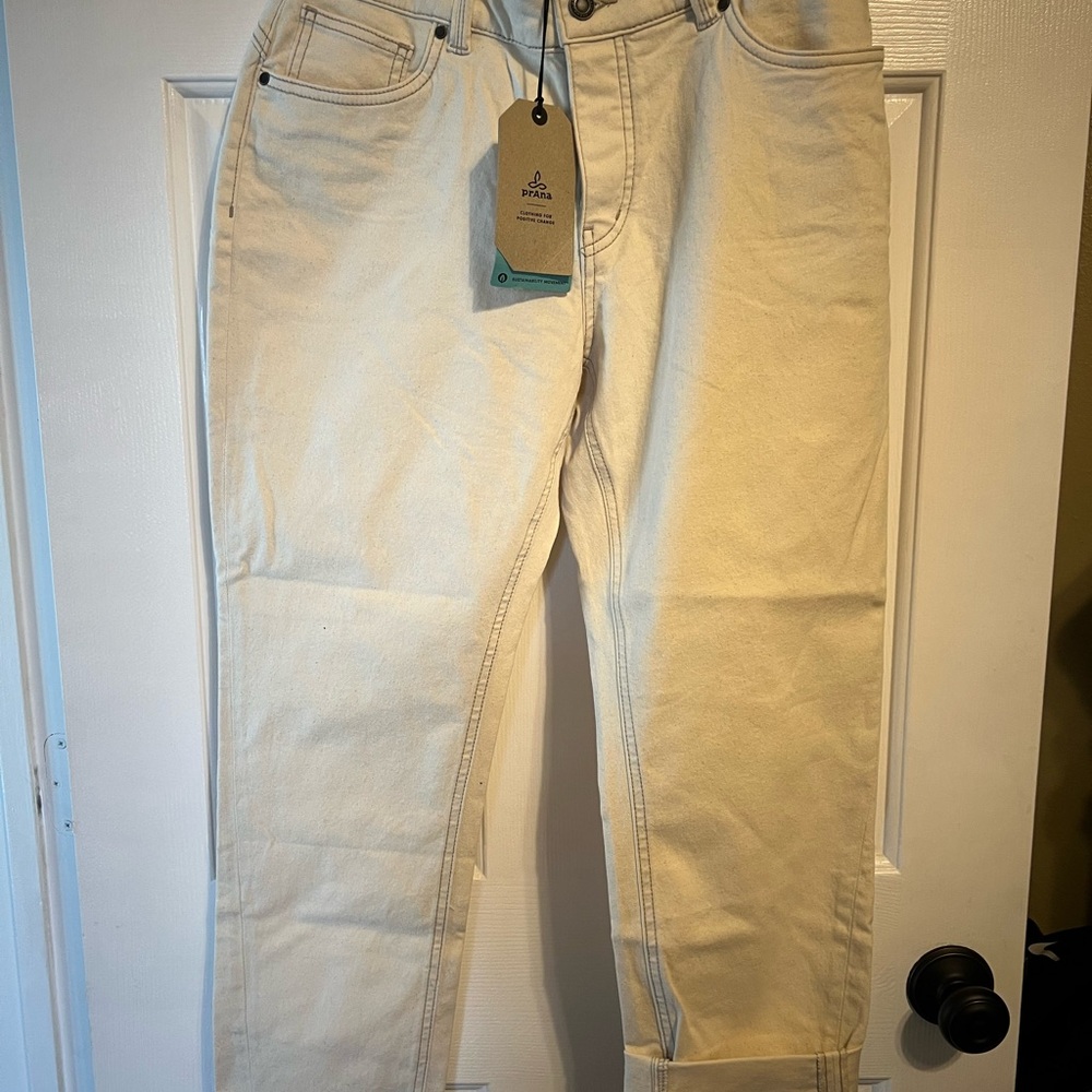 Prana Women’s Tan Straight Jeans